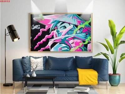 File tranh File tranh hiện đại Sơn Dầu SD2032 (gốc) chủ đề con người