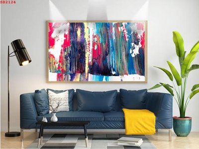 File PSD File tranh hiện đại Sơn Dầu SD2124 (gốc) tách lớp chi tiết