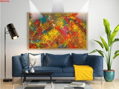 Ảnh gốc File tranh hiện đại Sơn Dầu SD2192 (độ nét cao) in tráng gương