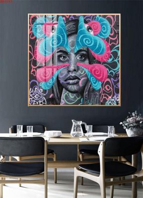 File in trần File tranh hiện đại Sơn Dầu SD2193 (bản gốc) bầu trời