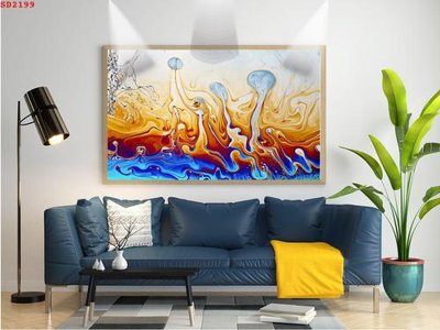 File gốc File tranh hiện đại Sơn Dầu SD2199 (thiết kế) cho in ấn