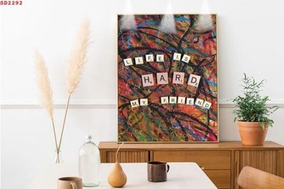 Tải file File tranh hiện đại Sơn Dầu SD2292 (gốc) chủ đề phong thủy