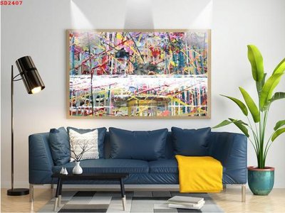 File gốc File tranh hiện đại Sơn Dầu SD2407 (trang trí) cho phòng khách