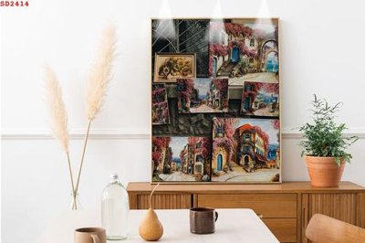 Tải file File tranh hiện đại Sơn Dầu SD2414 (gốc) làm tranh trang trí