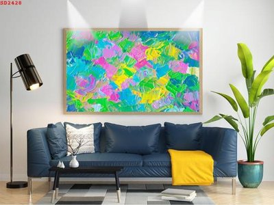 Ảnh mô tả file gốc in mica File tranh hiện đại Sơn Dầu SD2428