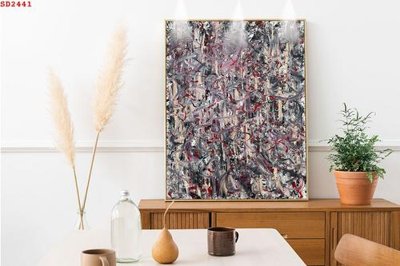 Download file File tranh hiện đại Sơn Dầu SD2441 (gốc) in mica cao cấp