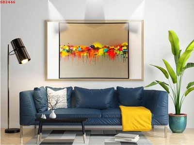 Download file File tranh hiện đại Sơn Dầu SD2446 (gốc) in mica ốp bếp