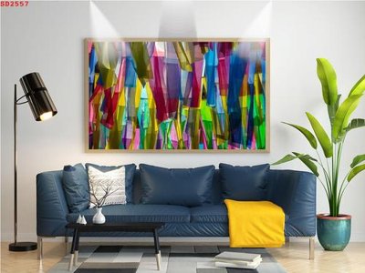 File tranh File tranh hiện đại Sơn Dầu SD2557 (gốc) in trên kính