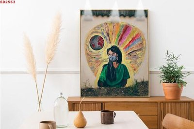 Tải file File tranh hiện đại Sơn Dầu SD2563 (ảnh gốc) in tráng gương