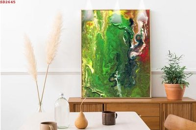 File PSD File tranh hiện đại Sơn Dầu SD2645 (bản gốc) dễ dàng edit