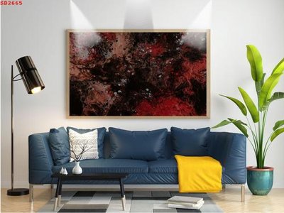 File gốc File tranh hiện đại Sơn Dầu SD2665 (cho in UV) siêu nét