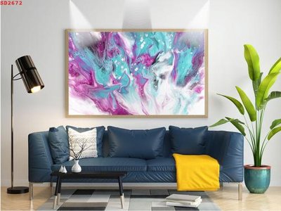 File PSD File tranh hiện đại Sơn Dầu SD2672 (bản gốc) cho nhà in