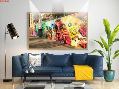 File gốc File tranh hiện đại Sơn Dầu SD2730 (in lụa) trang trí tường