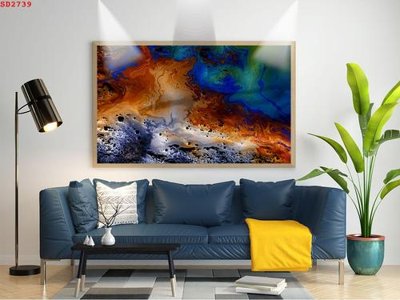 Tải file File tranh hiện đại Sơn Dầu SD2739 (gốc) in tranh tráng gương