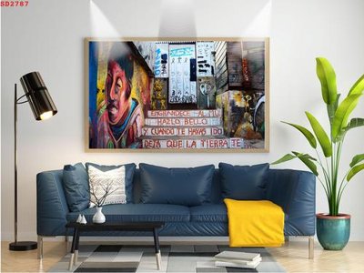 Hình ảnh file gốc in trần nhà File tranh hiện đại Sơn Dầu SD2787