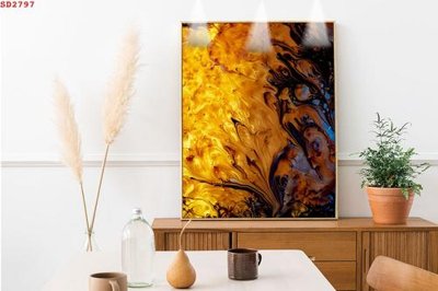 Ảnh gốc File tranh hiện đại Sơn Dầu SD2797 (nét căng) in mica