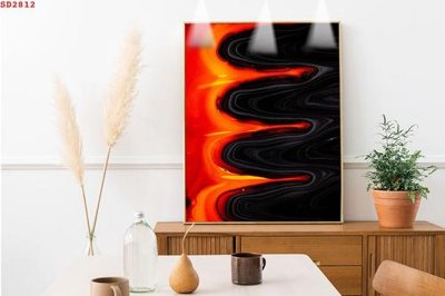 Download file gốc File tranh hiện đại Sơn Dầu SD2812 (in lụa) tranh 3D