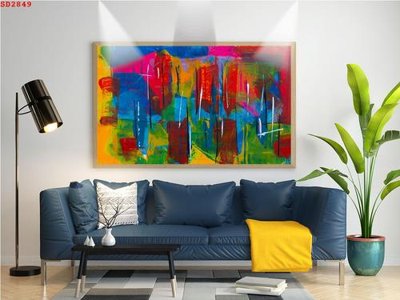 File in trần File tranh hiện đại Sơn Dầu SD2849 (file gốc) phong thủy