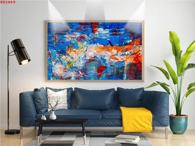 File gốc File tranh hiện đại Sơn Dầu SD2869 (in lụa) tranh thuận buồm