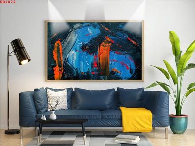 Hình ảnh file gốc in lụa File tranh hiện đại Sơn Dầu SD2872