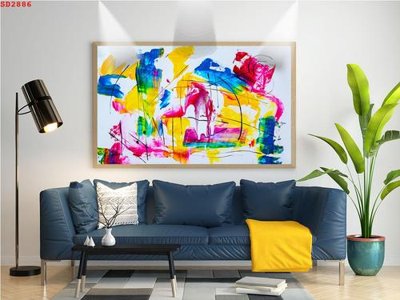 Download file tranh PSD File tranh hiện đại Sơn Dầu SD2886 để chỉnh sửa