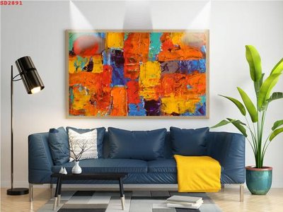 File gốc File tranh hiện đại Sơn Dầu SD2891 (in mica) cắt laser