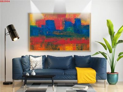 File in trần File tranh hiện đại Sơn Dầu SD2904 (file gốc) phong thủy