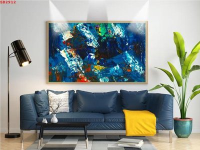 File tranh gốc File tranh hiện đại Sơn Dầu SD2912 chủ đề hiện đại