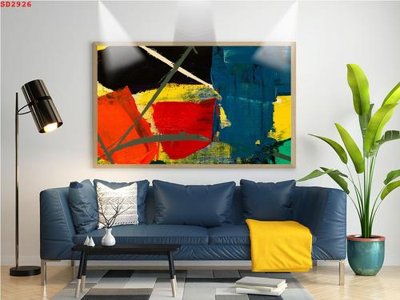 Tải file File tranh hiện đại Sơn Dầu SD2926 (gốc) in tranh tráng gương