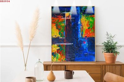 File gốc File tranh hiện đại Sơn Dầu SD2934 (cho in UV) siêu nét