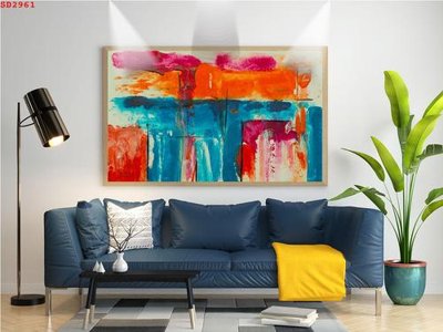 File in trần File tranh hiện đại Sơn Dầu SD2961 (bản gốc) bầu trời