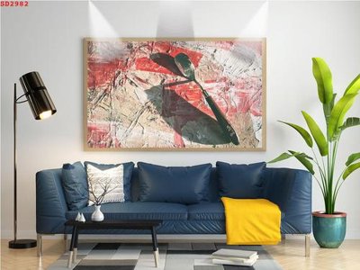 File tranh gốc PSD File tranh hiện đại Sơn Dầu SD2982 còn nguyên layer