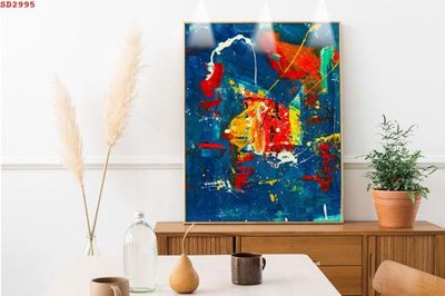 File in mica File tranh hiện đại Sơn Dầu SD2995 (bản gốc) siêu trong