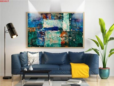 Hình ảnh file gốc in trần nhà File tranh hiện đại Sơn Dầu SD3027