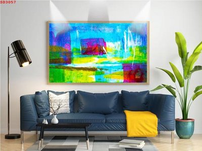 File gốc File tranh hiện đại Sơn Dầu SD3057 (bản quyền) cho in ấn