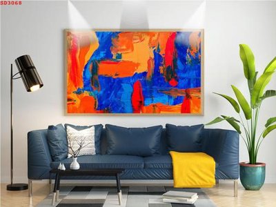 Tải file File tranh hiện đại Sơn Dầu SD3068 (PSD) cho in tranh 3D