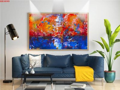 File tranh in tráng gương File tranh hiện đại Sơn Dầu SD3099 (siêu nét)