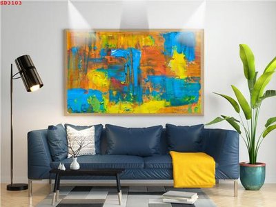 File tranh File tranh hiện đại Sơn Dầu SD3103 (ảnh gốc) in trần nhà