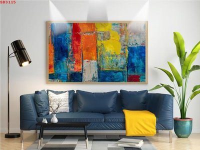 File gốc in mica File tranh hiện đại Sơn Dầu SD3115 chất lượng