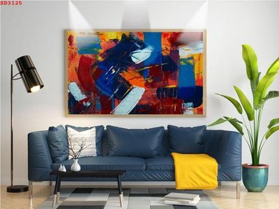 Tải file File tranh hiện đại Sơn Dầu SD3125 (PSD) cho in tranh kính