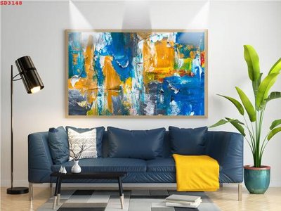 Download file File tranh hiện đại Sơn Dầu SD3148 (gốc) in mica bàn thờ