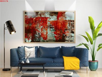 File PSD in ấn File tranh hiện đại Sơn Dầu SD3174 (chất lượng cao)