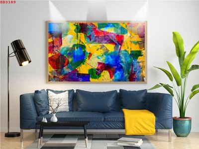 File ảnh File tranh hiện đại Sơn Dầu SD3189 (gốc) in PP, decal