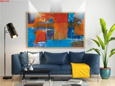 Ảnh gốc File tranh hiện đại Sơn Dầu SD3190 (độ nét cao) in mica