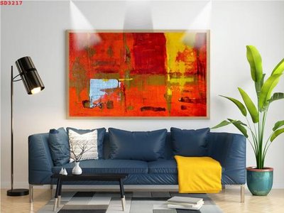 File in trần File tranh hiện đại Sơn Dầu SD3217 (bản gốc 3D) sống động