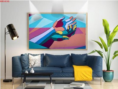 File tranh File tranh hiện đại Sơn Dầu SD3232 (bản gốc) in lụa dán tường