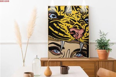 File in trần File tranh hiện đại Sơn Dầu SD3280 (bản gốc) mây trời