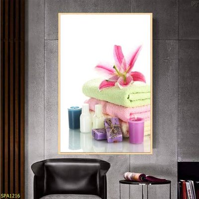 File in trần Tranh trang trí Spa SPA1216 (file gốc) xuyên sáng