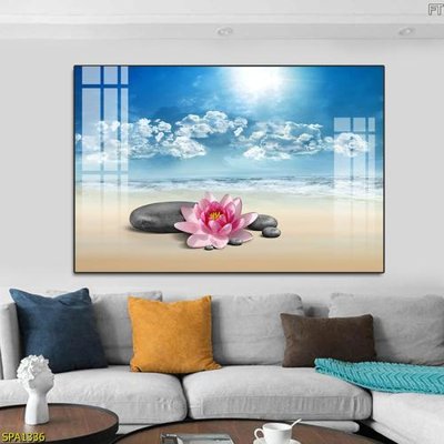 File in trần Tranh trang trí Spa SPA1336 (bản gốc) mây trời