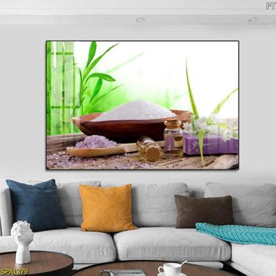 File in trần Tranh trang trí Spa SPA1379 (file gốc) xuyên sáng